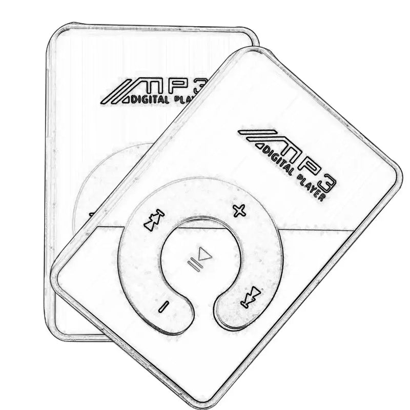 Hot Portable Mini Mirror Clip MP3 Player Music Media Support Micro SD TF Card Fashion Hifi MP3 for Outdoor Sports Dropshipping My Store