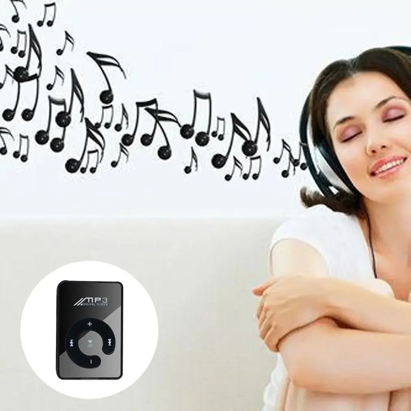 Hot Portable Mini Mirror Clip MP3 Player Music Media Support Micro SD TF Card Fashion Hifi MP3 for Outdoor Sports Dropshipping My Store